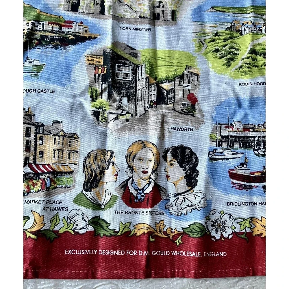 Cotton Tea Towel The Beauty Of Yorkshire D.M. Gould England 20